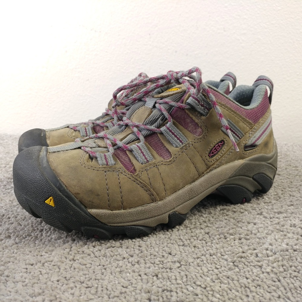 Keen Utility Detroit Low Steel Toe Womens Size 8.5 Shoes Lace Up Boots Brown